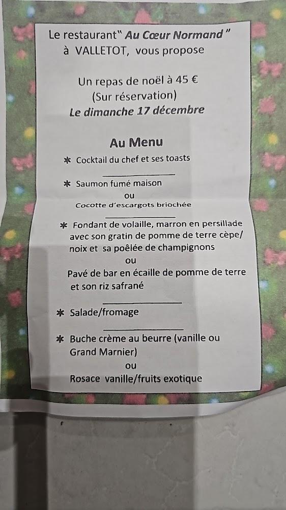 au coeur normand - Menu Image 2